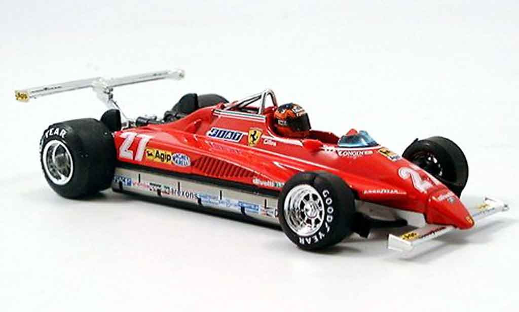 Ferrari 126 1982 1/43 Brumm 1982 C2 no.27 g.villeneuve long beach avec pilot diecast model cars