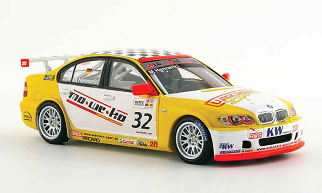 Bmw 320 E46 1/43 Minichamps E46 i WTCC M.Hennerici 2005 diecast model cars