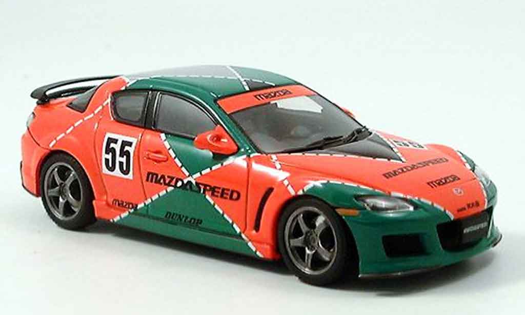 Mazda RX8 1/43 Autoart Speed RX 8 Le Mans livery grun orange diecast model cars