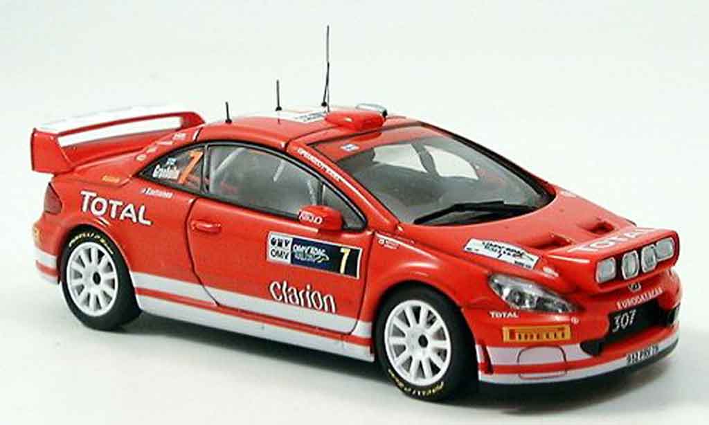 Peugeot 307 WRC 1/43 Autoart WRC no.7 gronholm rallye deutschland 2005 diecast model cars
