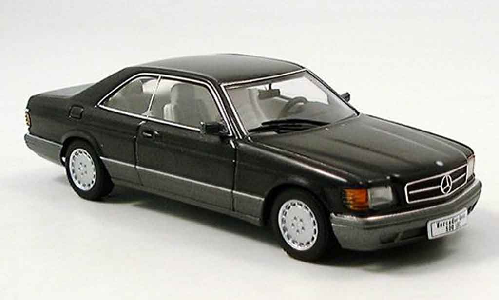 Mercedes 500 SEC 1/43 Autoart SEC SEC (W126) Coupe black diecast model cars