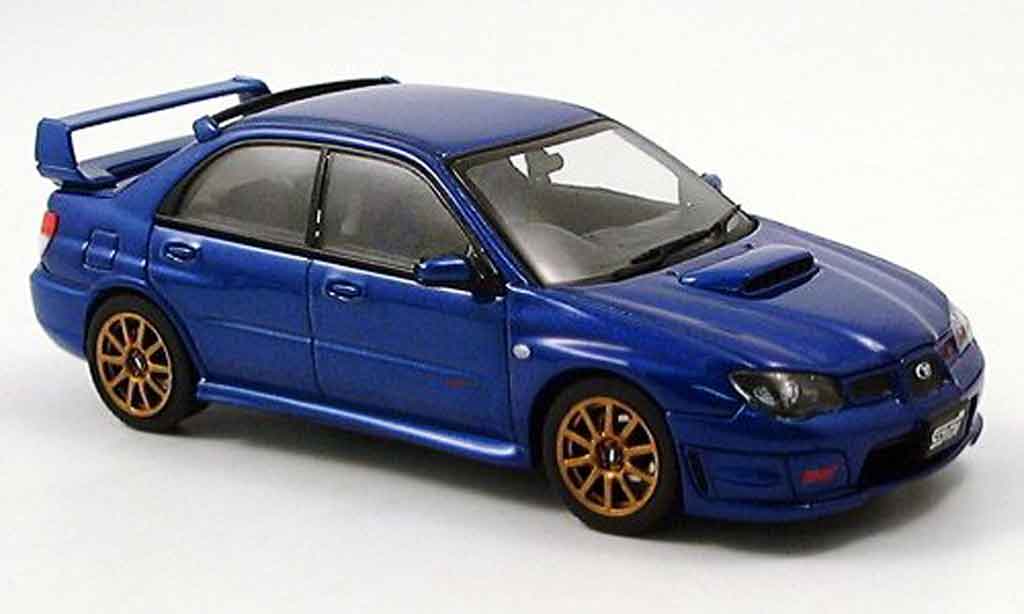 Subaru Impreza WRX 1/43 Autoart STI WRX blue 2006 diecast model cars
