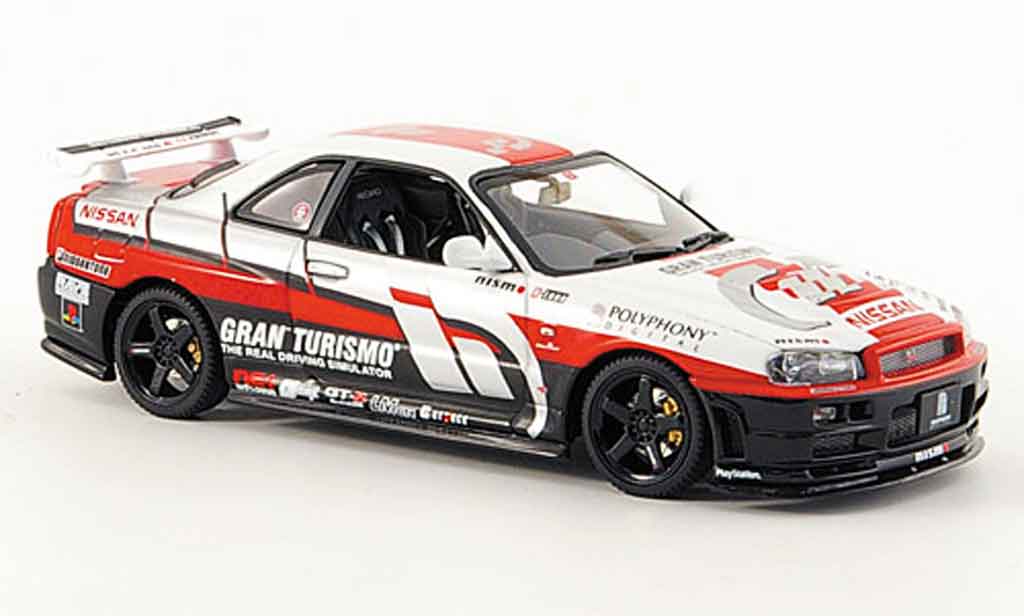 Nissan Skyline R34 1/43 Autoart R34 Gran Turismo 2002 diecast model cars