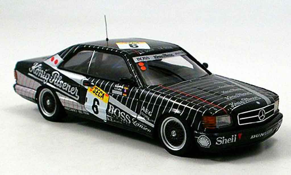 Mercedes 500 SEC 1/43 Autoart SEC SEC (W126) No.6 AMG 24h Spa 1989 diecast model cars