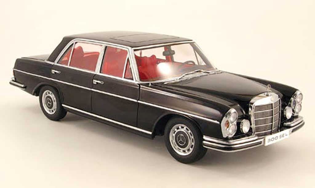Mercedes 300 SEL 1/18 Autoart SEL 6.3 black 1970 diecast model cars