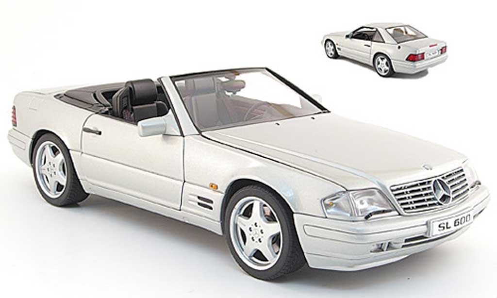 Mercedes Classe SL 600 1/18 Kyosho 600 (r 129) grey metallized 1997 diecast model cars