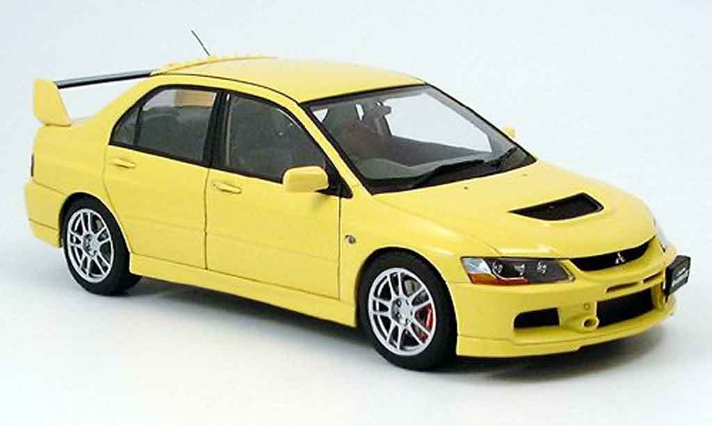Mitsubishi Lancer Evolution IX 1/18 Autoart Evolution IX gsr yellow diecast model cars