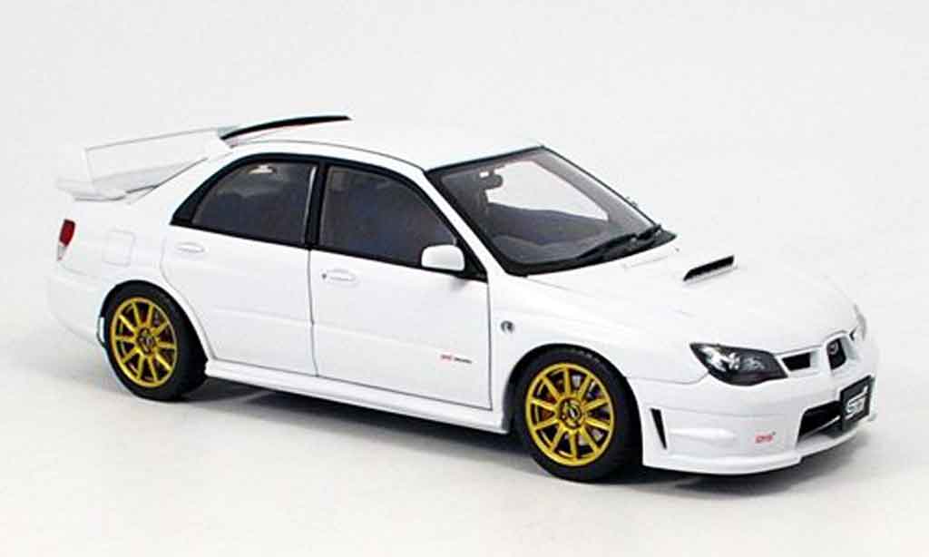 Subaru Impreza WRX 1/18 Autoart STI WRX white 2006 diecast model cars