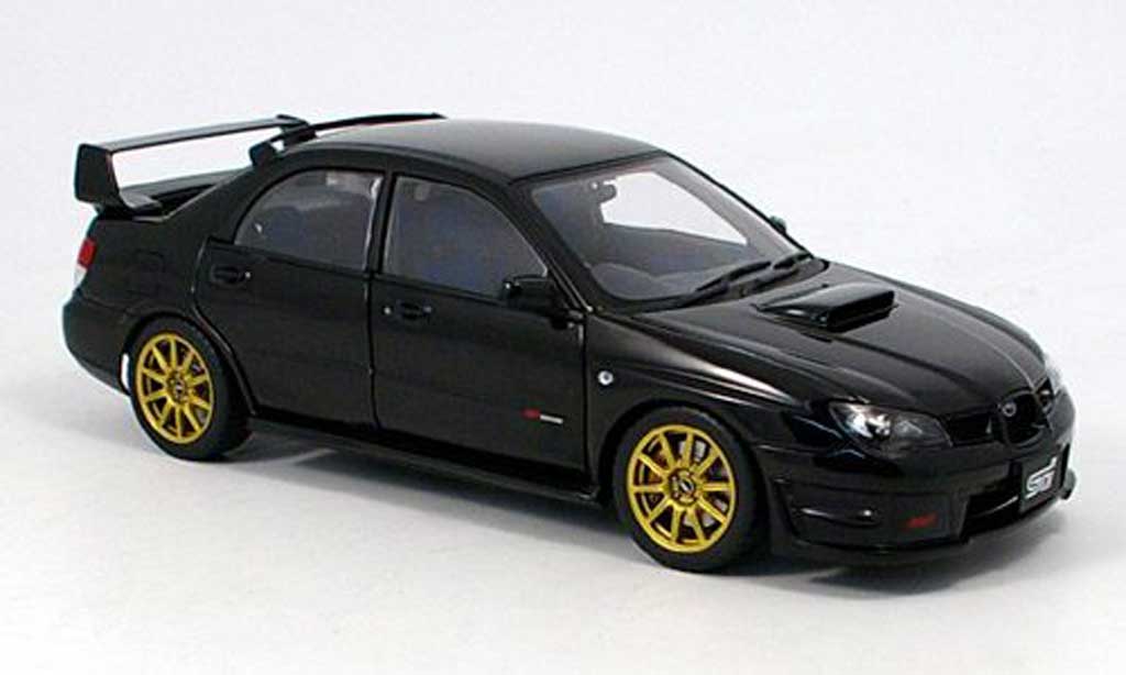Subaru Impreza WRX 1/18 Autoart STI WRX black 2006 diecast model cars