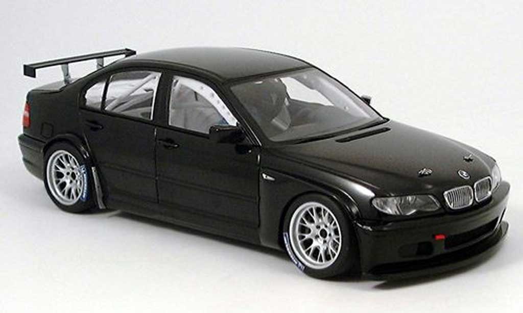 Bmw 320 E46 1/18 Autoart E46 i black version 2005 WTCC plain body diecast model cars