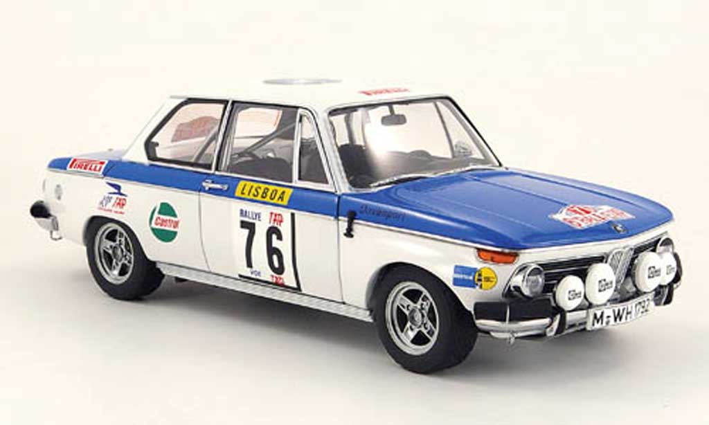 Bmw 2002 Tii 1/18 Autoart Tii no.76 rallye portugal 1972 diecast model cars