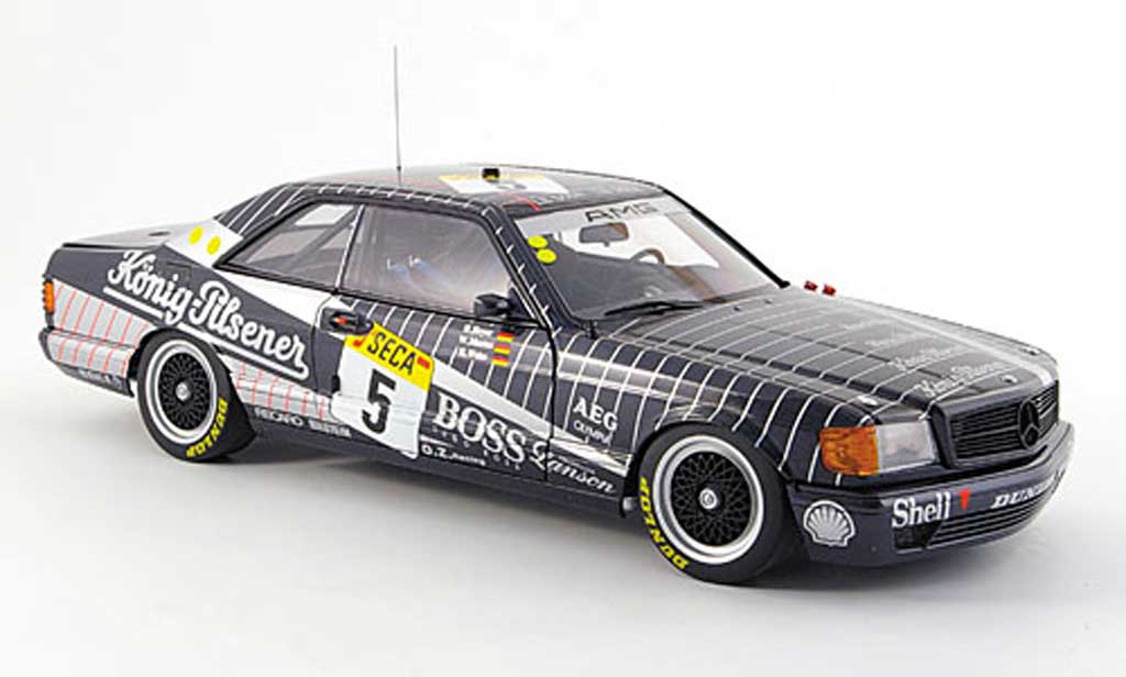 Mercedes 500 SEC 1/18 Autoart SEC (w126) amg no.5 24h spa 1989 diecast model cars