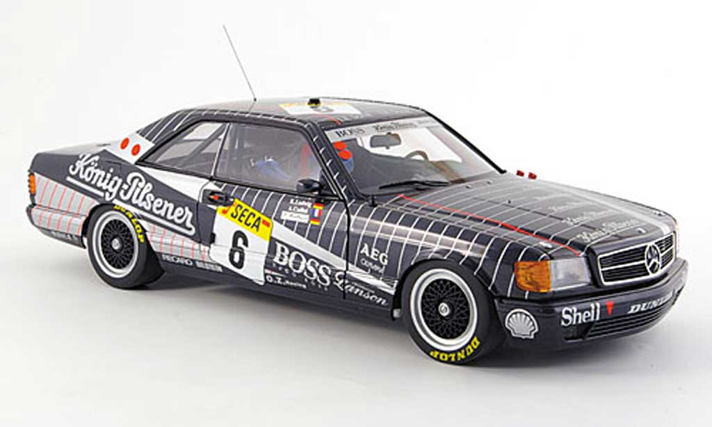 Mercedes 500 SEC 1/18 Autoart SEC (w126) amg no.6 24h spa 1989 diecast model cars