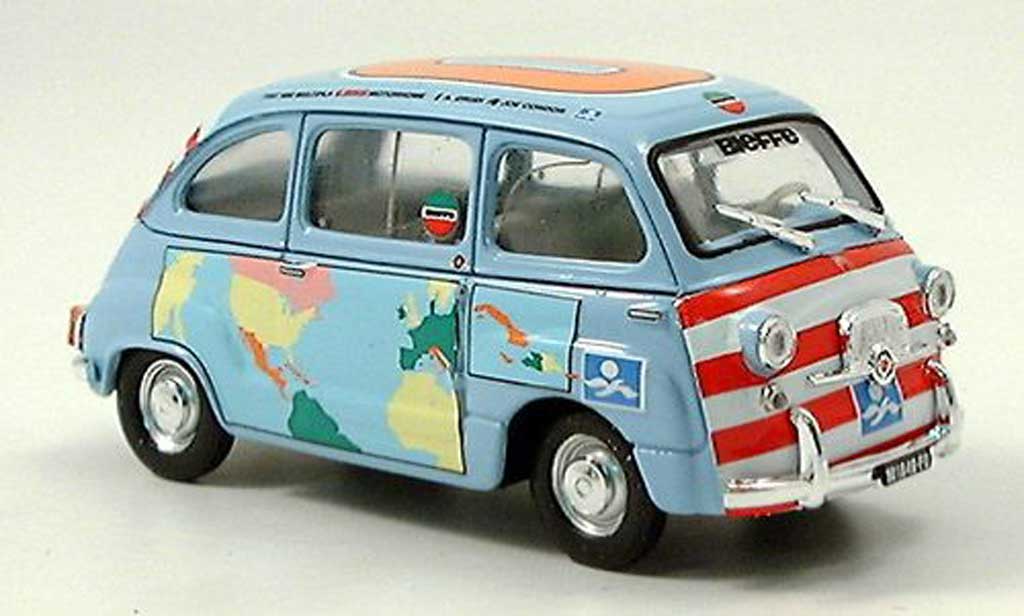 Fiat 600 1/43 Brumm D Multipla Graziano Rossi Motorhome 1960 diecast model cars