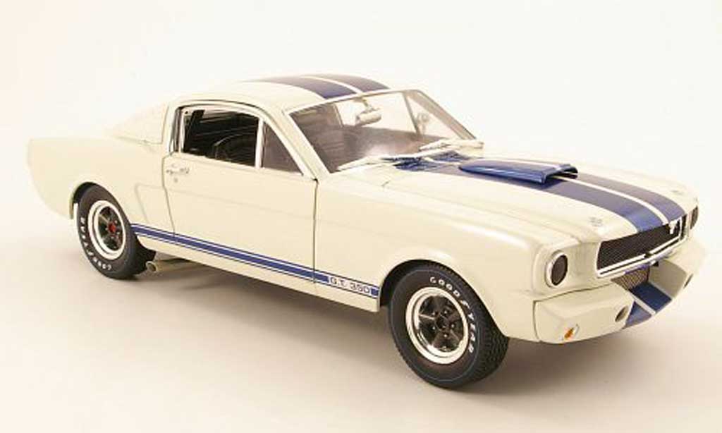 Shelby GT 350 1966 1/18 Shelby Collectibles 1966 r white/blue diecast model cars