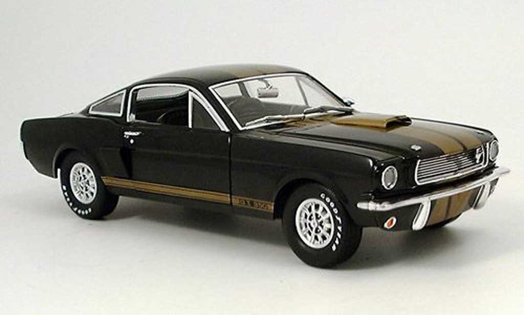 Shelby GT 350 1966 1/18 Shelby Collectibles 1966 h black avec bandes or hertz diecast model cars