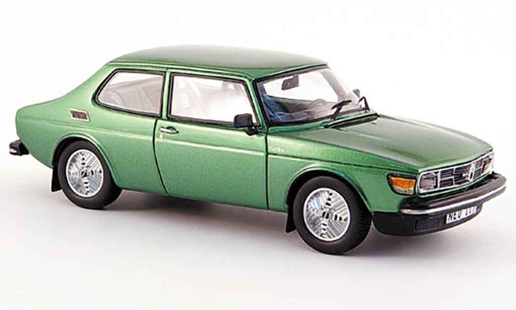 Saab 99 Turbo 1/43 Neo Turbo grun diecast model cars
