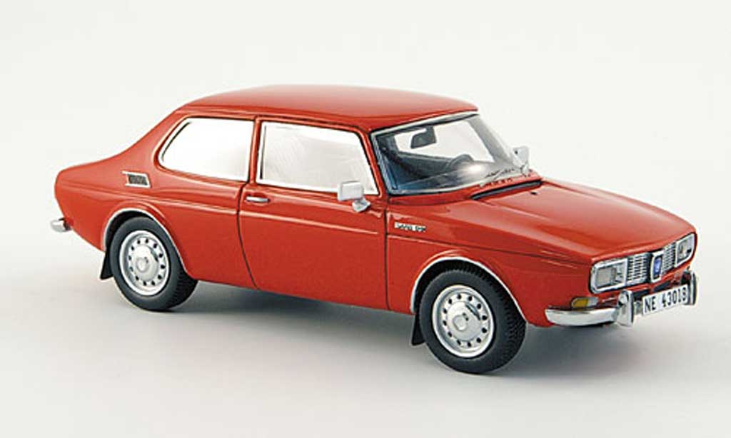Saab 99 1/43 Neo Saloon red diecast model cars