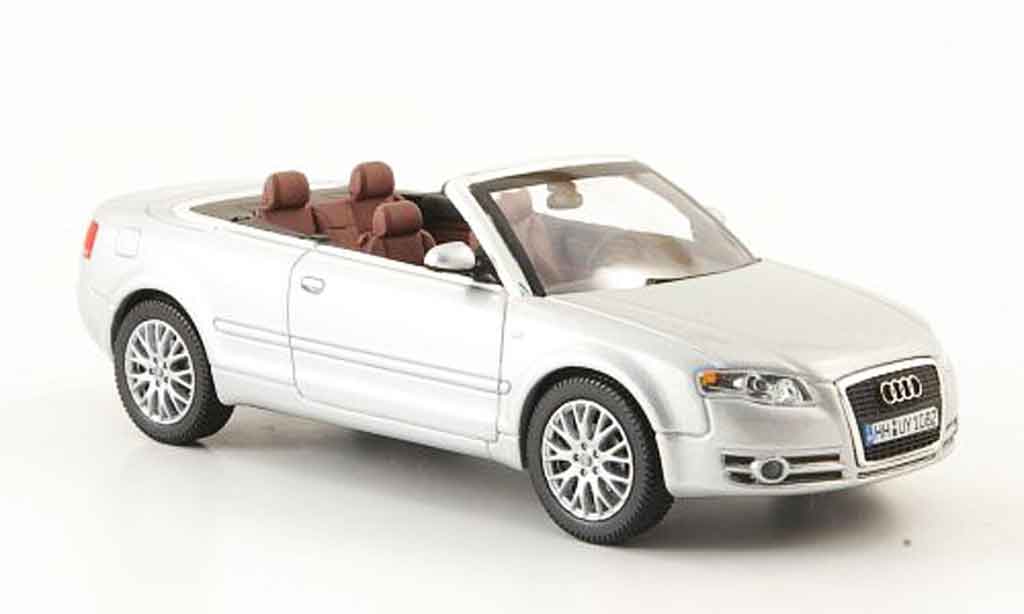Audi A4 cabriolet 1/43 Norev cabriolet grey metallisee 2006 diecast model cars