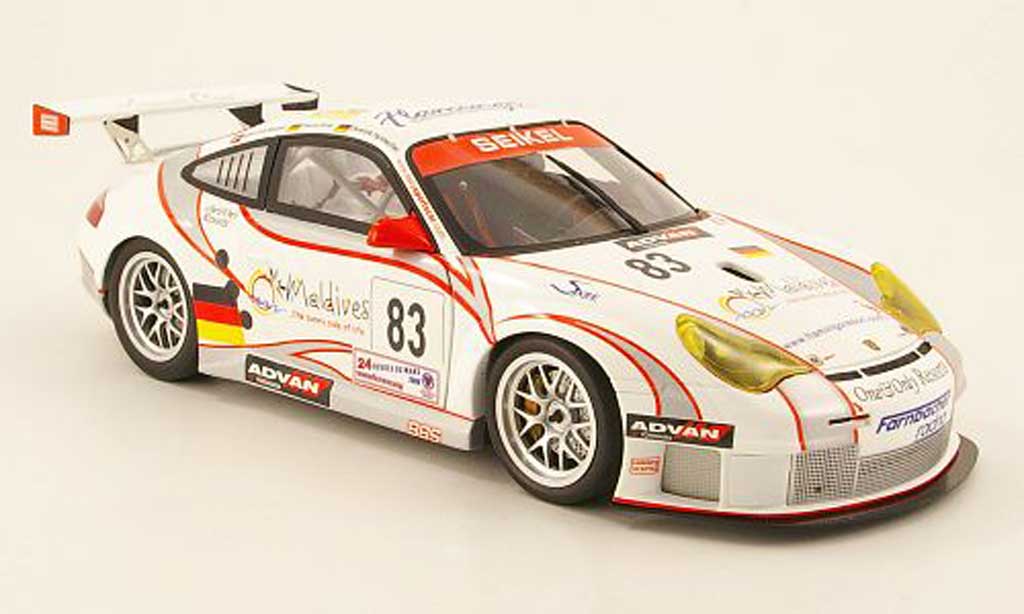 Porsche 996 GT3 RSR 1/18 Minichamps GT3 RSR no.83 maldives 24h le mans 2006 diecast model cars