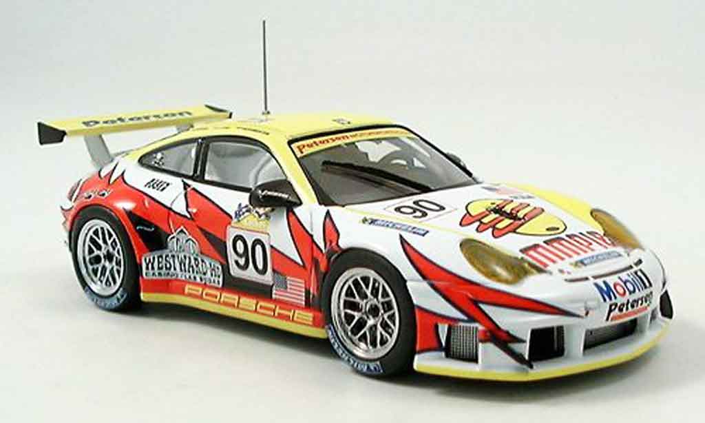 Porsche 996 GT3 RSR 1/43 Ebbro GT3 RSR No.90 White Lightning Le Mans 2005 diecast model cars