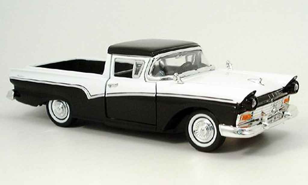 Ford Ranchero 1/18 Yat Ming black/white 1957 diecast model cars