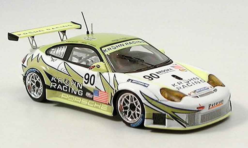 Porsche 996 GT3 RSR 1/43 Spark GT3 RSR White Lightning No.90 Le Mans 2006 diecast model cars