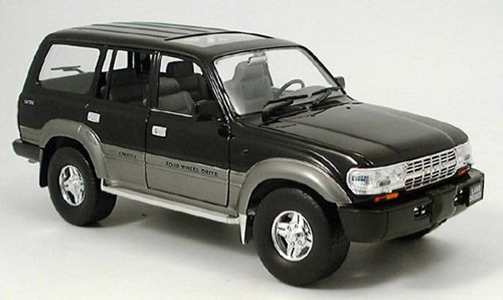 Toyota Land Cruiser 1/18 Yat Ming black 1992 diecast model cars