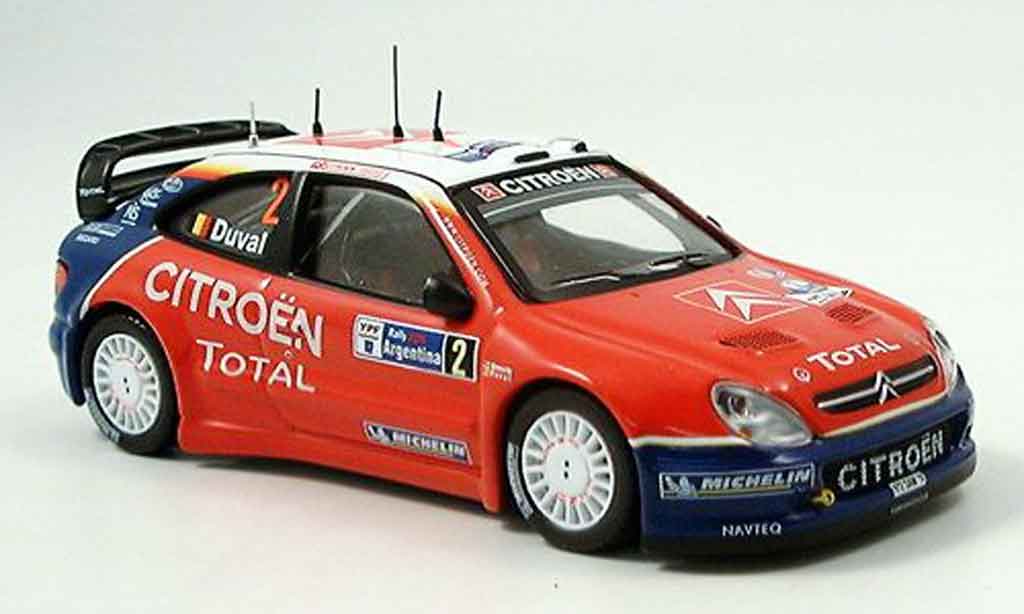 Citroen Xsara WRC 2005 1/43 IXO WRC 2005 no.2 duval rallye argentine diecast model cars