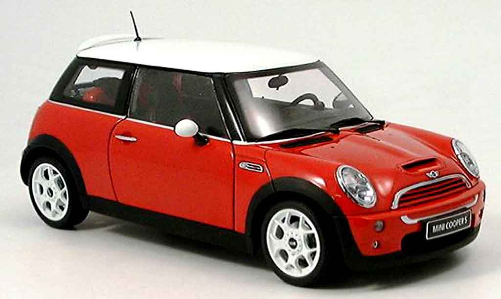 Mini Cooper S 1/18 Kyosho S red white diecast model cars
