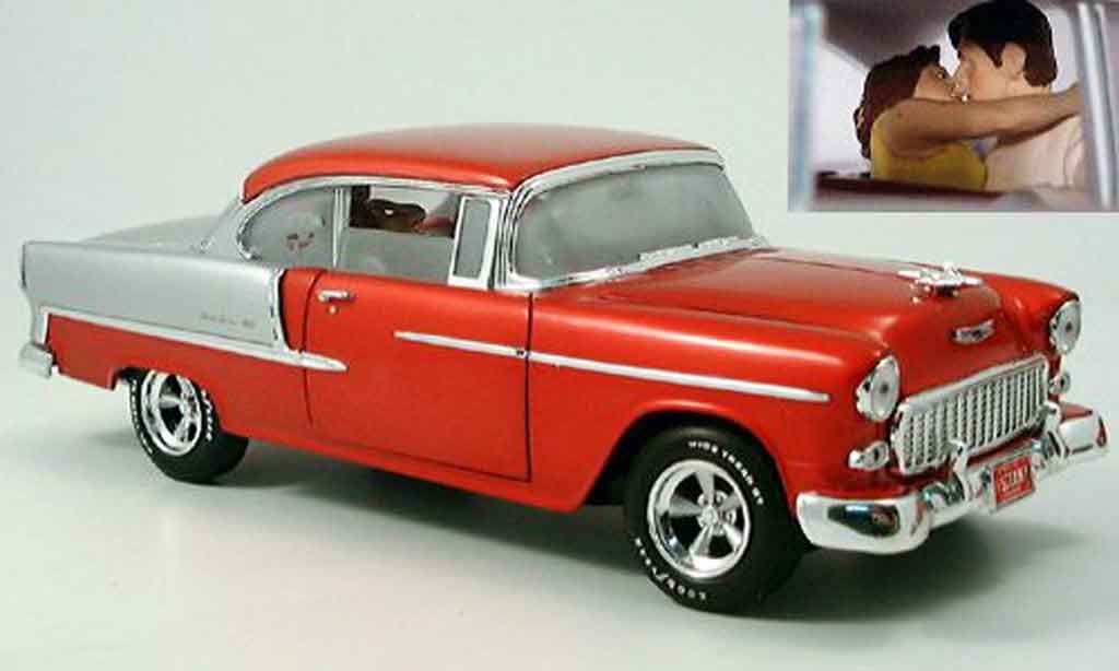 Chevrolet Bel Air 1955 1/18 Ertl 1955 red/grey diecast model cars
