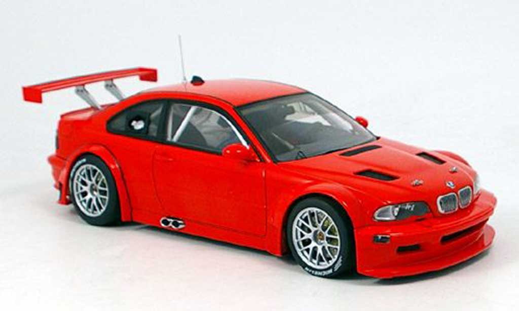 Bmw M3 E46 1/18 Autoart GTR E46 plain body version red nurburgring 2005 diecast model cars
