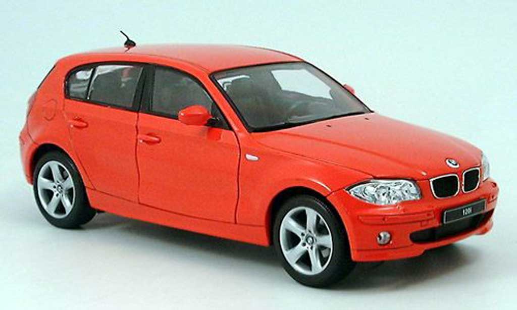 Bmw 120 E87 1/18 Welly E87 i red diecast model cars