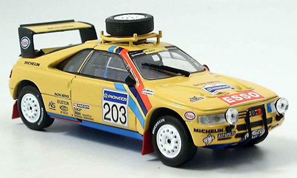 Peugeot 405 Turbo 16 1/43 Norev Turbo 16 no.203 rallye paris dakar 1990 diecast model cars