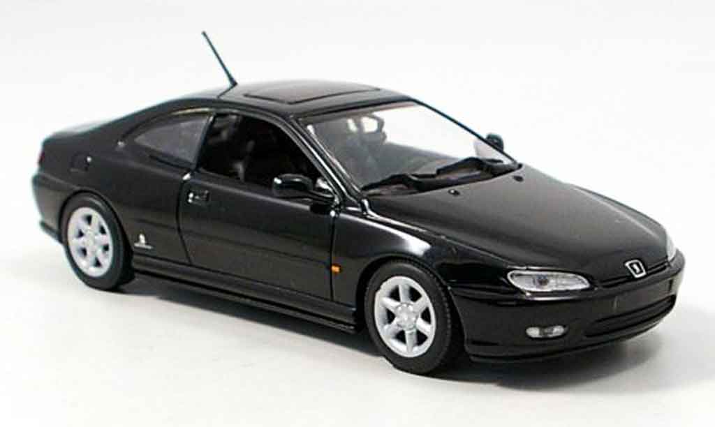 Peugeot 406 1/43 Minichamps coupe black 1997 diecast model cars