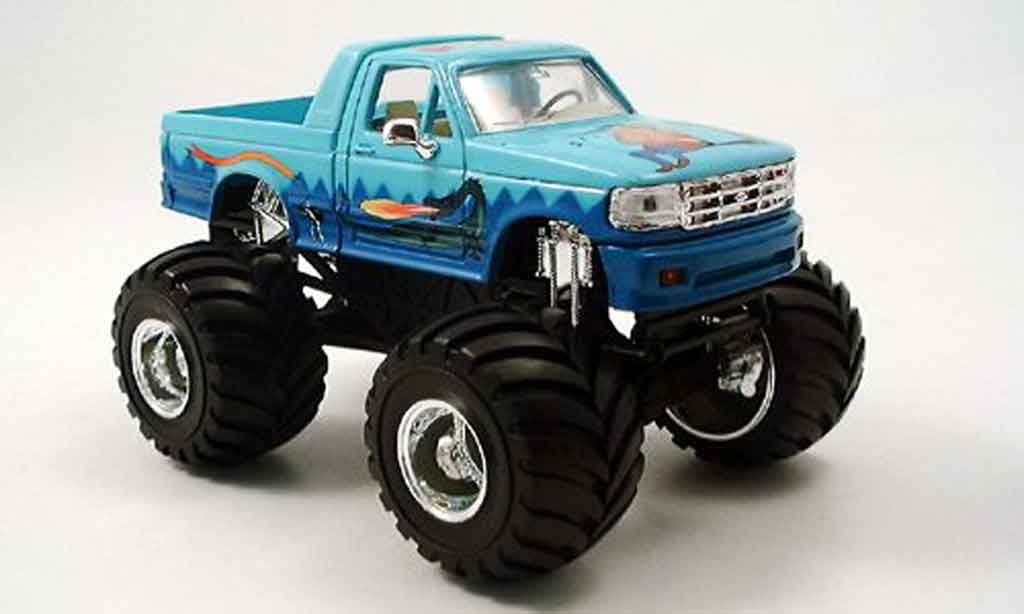 Ford F-150 1/43 Yat Ming F 150 Monster Truck blue 1995 diecast model cars