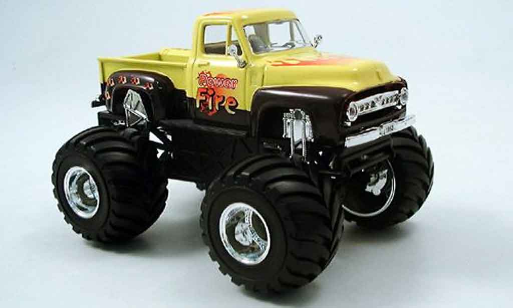Ford F1 1/43 Yat Ming 00 Monster Truck yellow black 1953 diecast model cars