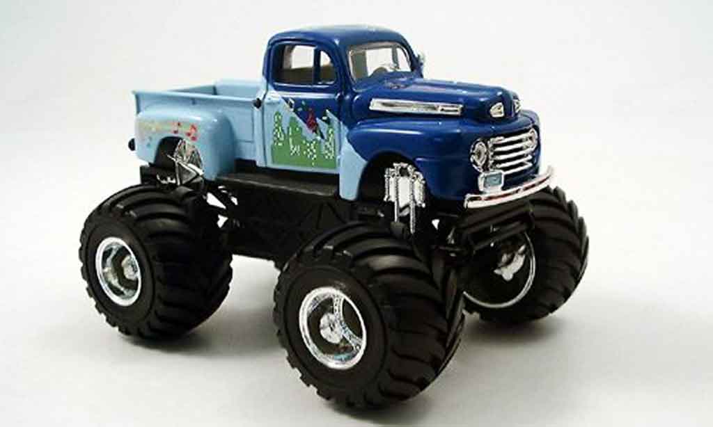 Ford F1 1/43 Yat Ming 00 Monster Truck blue 1948 diecast model cars