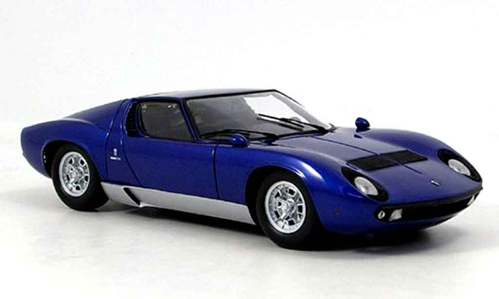 Lamborghini Miura P400 1/18 Kyosho P400 blue diecast model cars