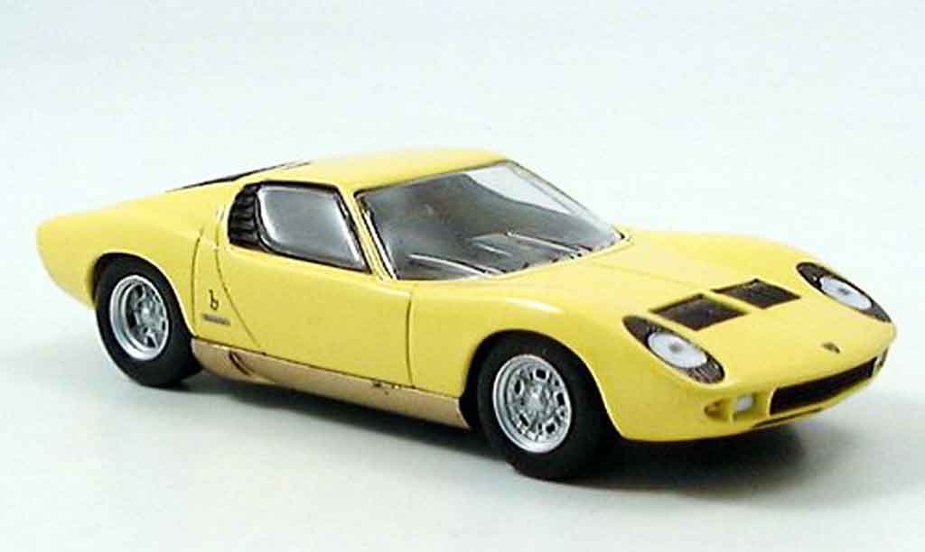 Lamborghini Miura 1/43 Del Prado yellow diecast model cars