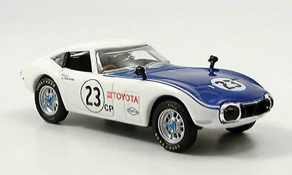 Toyota 2000 GT 1/43 Del Prado shelby white blue no.23 diecast model cars