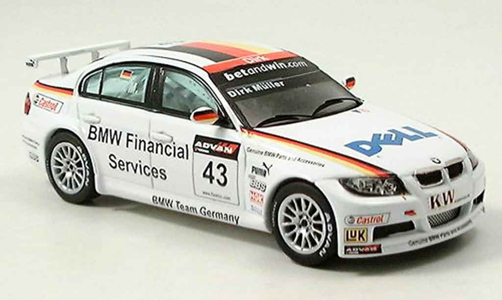 Bmw 320 E90 1/43 Spark E90 si No.43 Muller WTCC 2006 diecast model cars