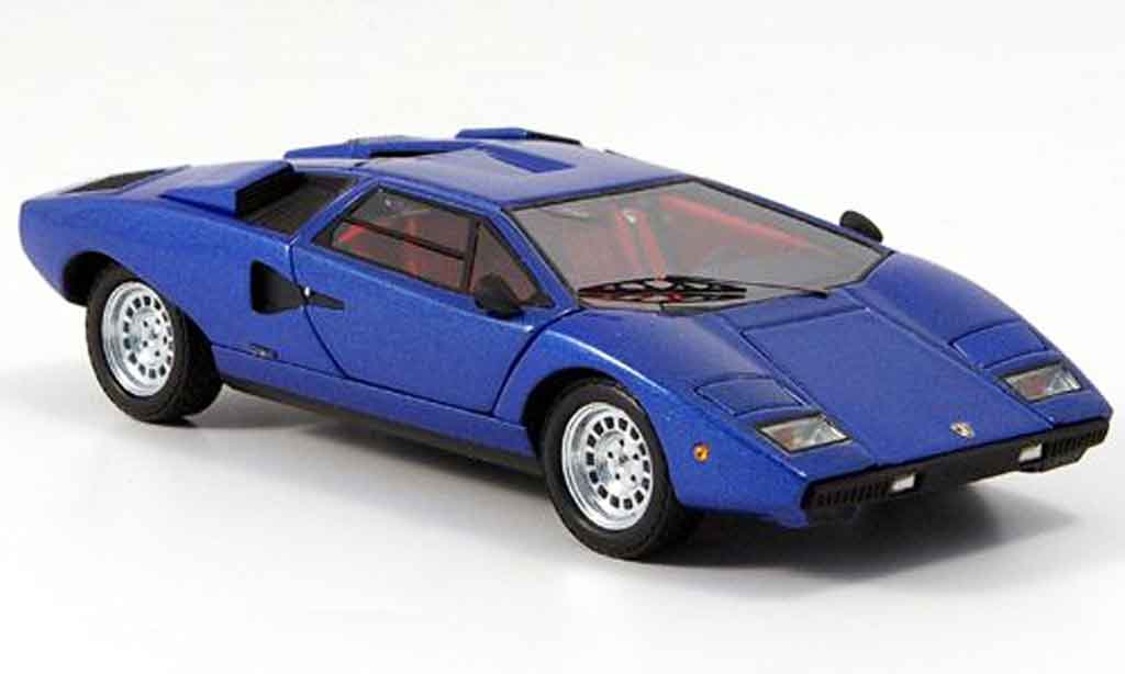 Lamborghini Countach LP 400 1/43 Kyosho LP 400 blue diecast model cars
