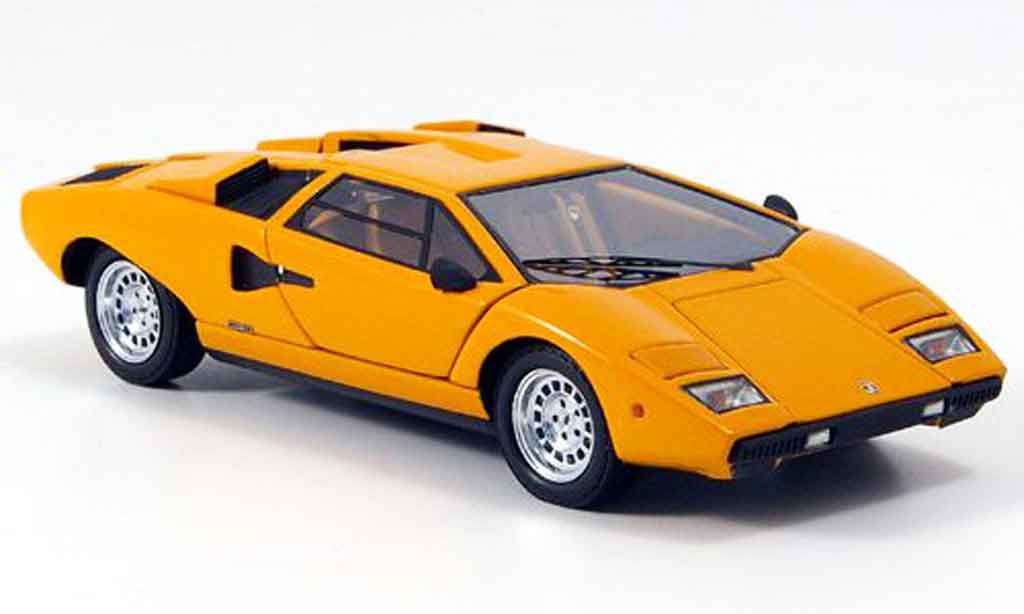 Lamborghini Countach LP 400 1/43 Kyosho LP 400 orange diecast model cars