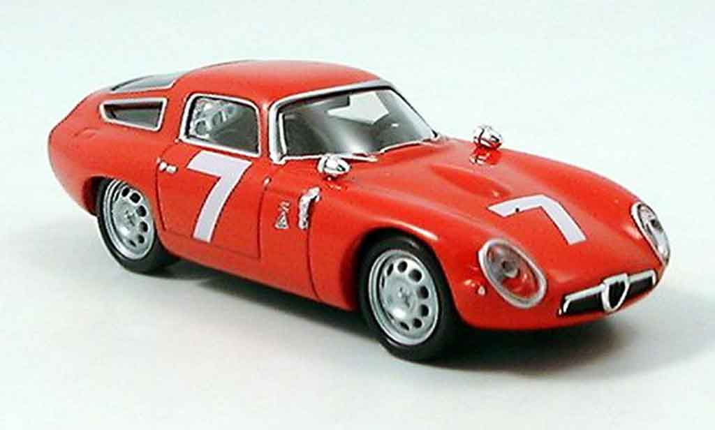 Alfa Romeo TZ1 1/43 Del Prado no.7 red diecast model cars