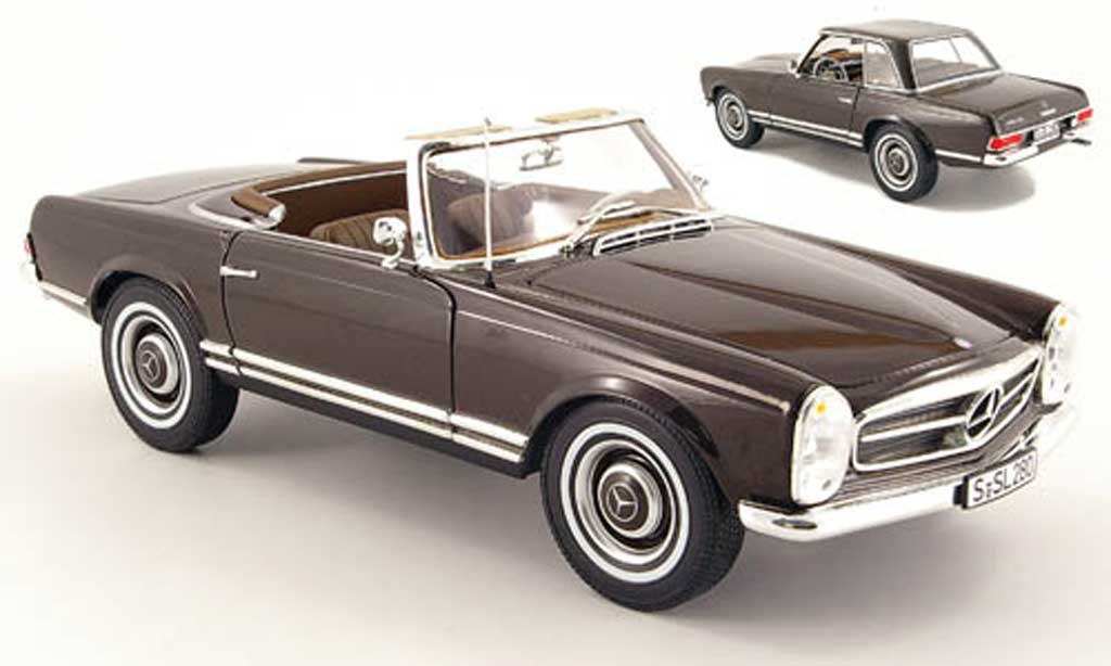 Mercedes 230 1/18 Norev sl (w 113) brown diecast model cars