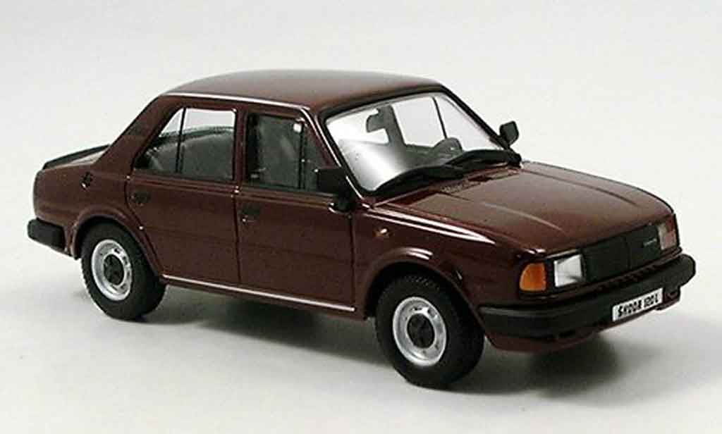 Skoda 120 1/43 Abrex l brown 1986 diecast model cars