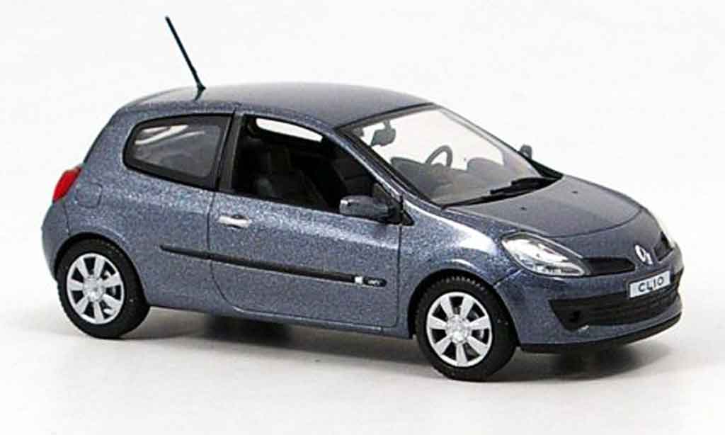 Renault Clio 1/43 Norev iii bluegrey 3 turer diecast model cars