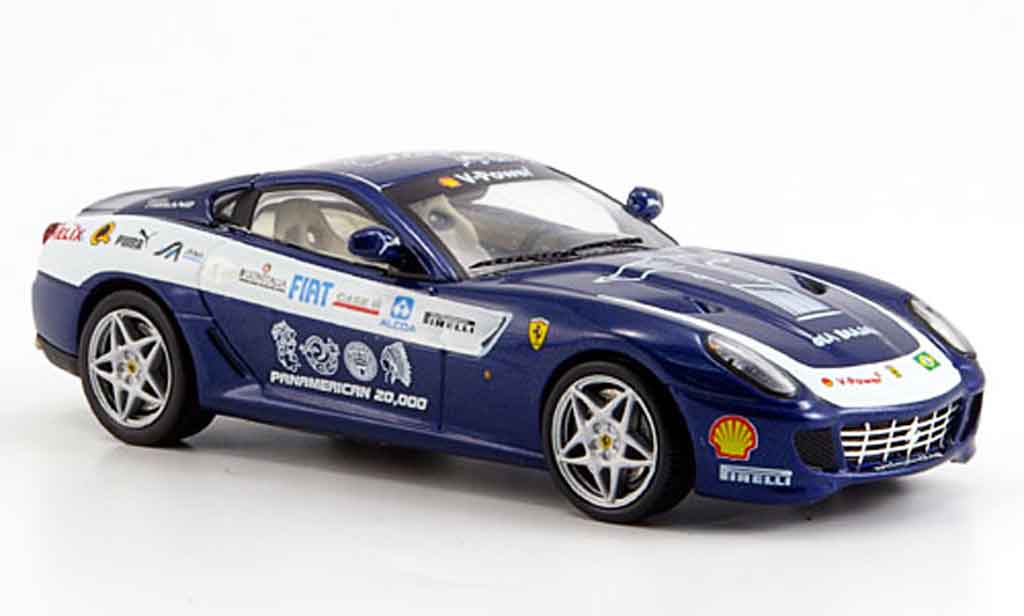 Ferrari 599 GTB 1/43 IXO GTB panamericana blue 2006 diecast model cars