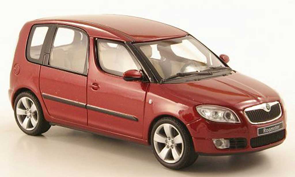 Skoda Roomster 1/43 Abrex red 2006 diecast model cars